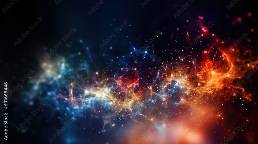 Cosmic space and stars, cosmic abstract background. generative ai.