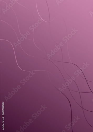 Wavy fluid lines, waves, wind, water, liquid, marble abstract background with copy space, in plum colors. Modern minimal style vector illustration. Elegant decorative backdrop, banner design concept