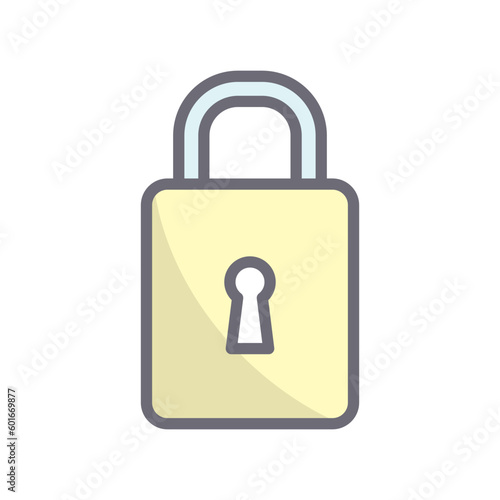 Padlock icon vector design templates