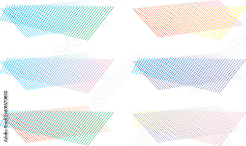 線で描いた光や風や波の抽象的なイメージ