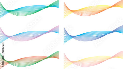 線で描いた光や風や波の抽象的なイメージ