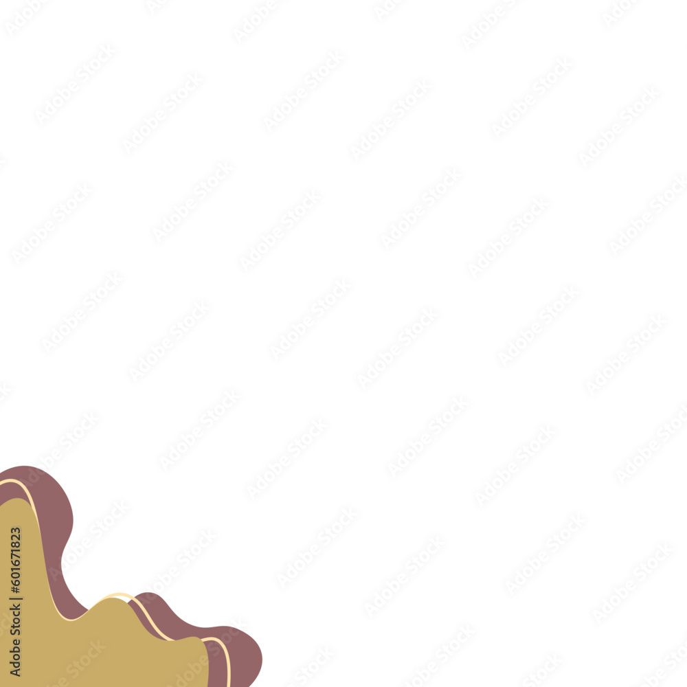 Fototapeta premium Boho Leaf Corner