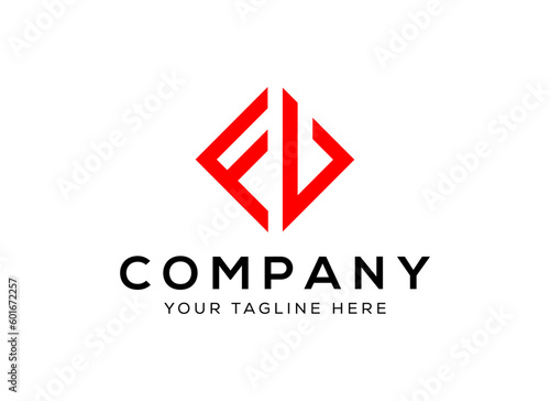 Free Download Letter F B Square Logo Design - GFXLoad