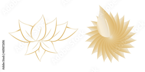 lotus for vesak days, buddha, vector illustration