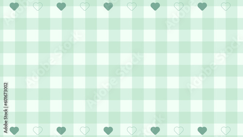 cute little heart gingham background, checkers illustration wallpaper decoration