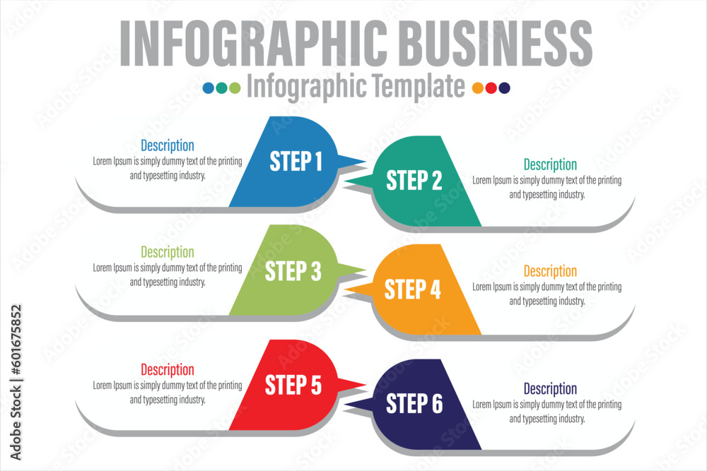 Six 6 rectangle timeline steps or option workflow infographic plan concept design vector with icons. Business roadmap timeline network project template for presentation and report.
