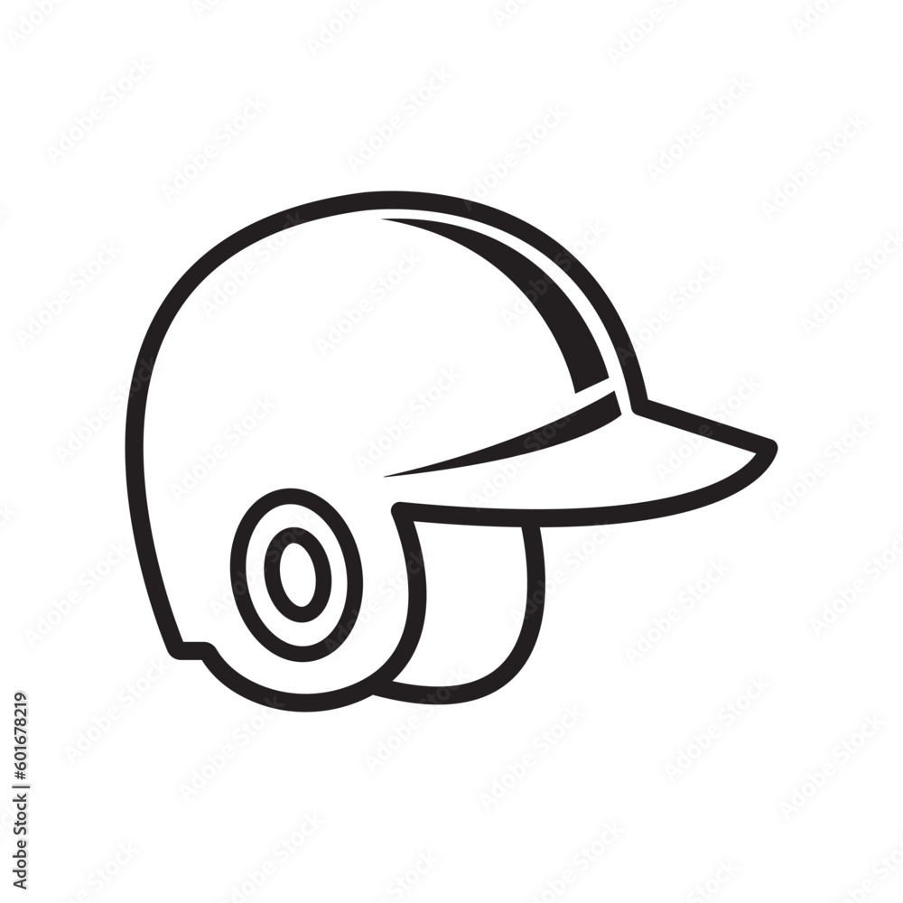 baseball helmet icon design vector baseball helmet icon design vector