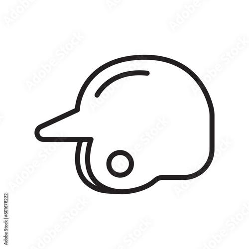 baseball helmet icon design vector