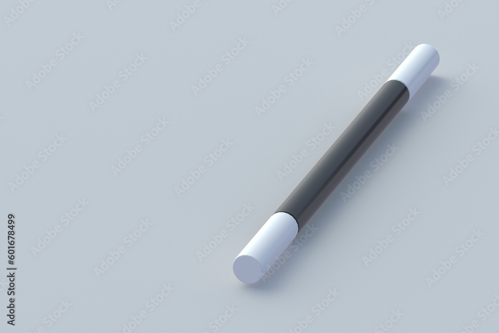Magic stick. Sorcery concept. Magical accessory. Mystery show. Illusion trick. Circus performance. Copy space. 3d render Magic stick. Sorcery concept. Magical accessory. Mystery show. Illusion trick. Circus performance. Copy space. 3d render