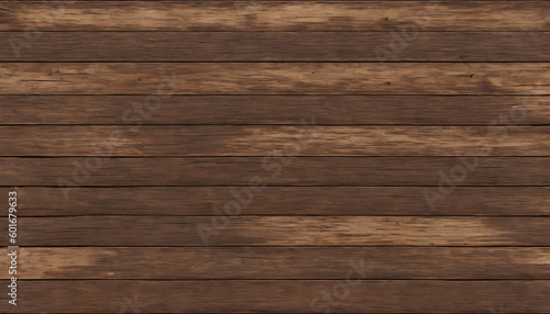 Dark brown wooden plank background, wallpaper. Old grunge dark textured wooden background,The surface of the old brown wood texture, top view brown pine wood paneling. Generative AI