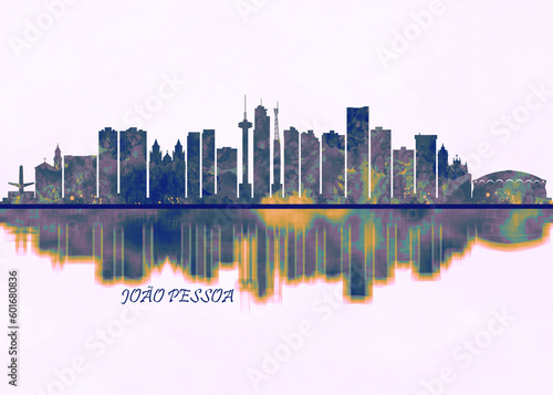 Joao Pessoa Skyline. Cityscape Skyscraper Buildings Landscape City Background Modern Art Architecture Downtown Abstract Landmarks Travel Business Building View Corporate