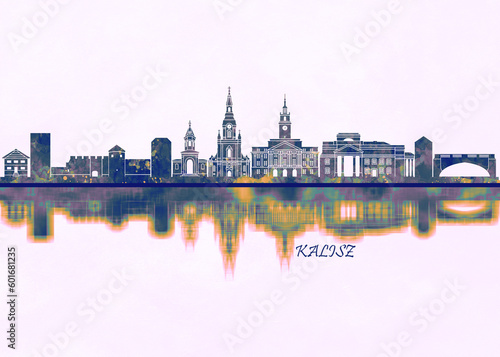 Kalisz Skyline. Cityscape Skyscraper Buildings Landscape City Background Modern Art Architecture Downtown Abstract Landmarks Travel Business Building View Corporate