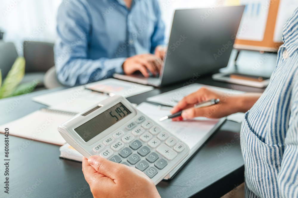 Business team meeting Strategy Planning with new startup project plan Finance and Economy Graph with laptop successful teamwork Business team meeting Strategy Planning with new startup project plan Finance and Economy Graph with laptop successful teamwork