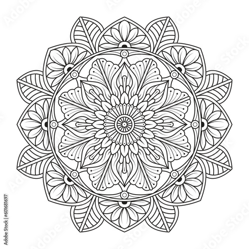 Floral mandala Ornament Pattern design vector illustration