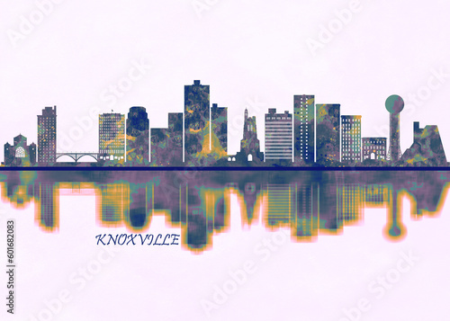 Knoxville Skyline. Cityscape Skyscraper Buildings Landscape City Background Modern Art Architecture Downtown Abstract Landmarks Travel Business Building View Corporate photo