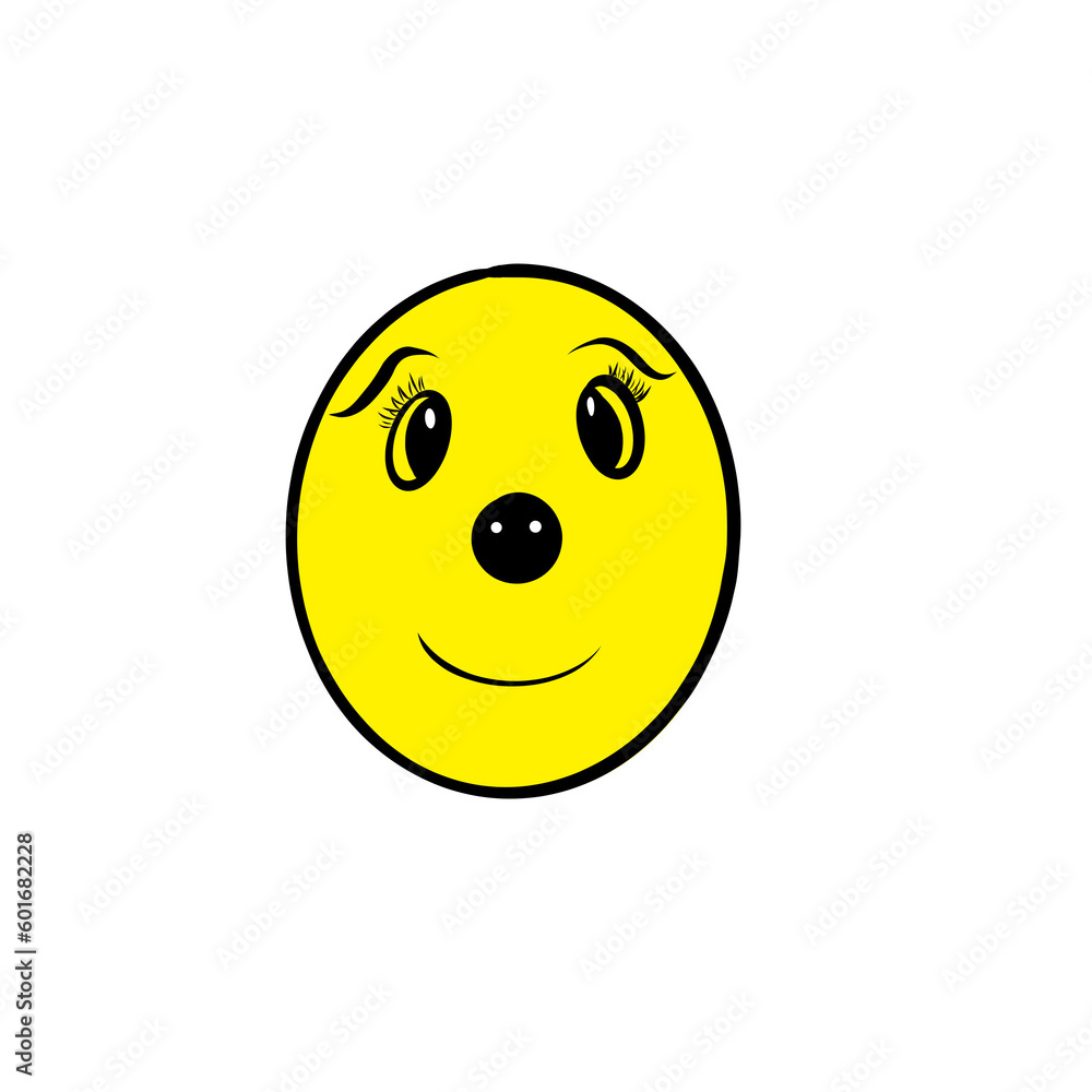 Fototapeta premium yellow smiley face 
