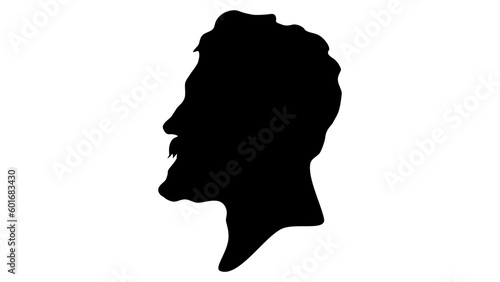 Jules Verne silhouette