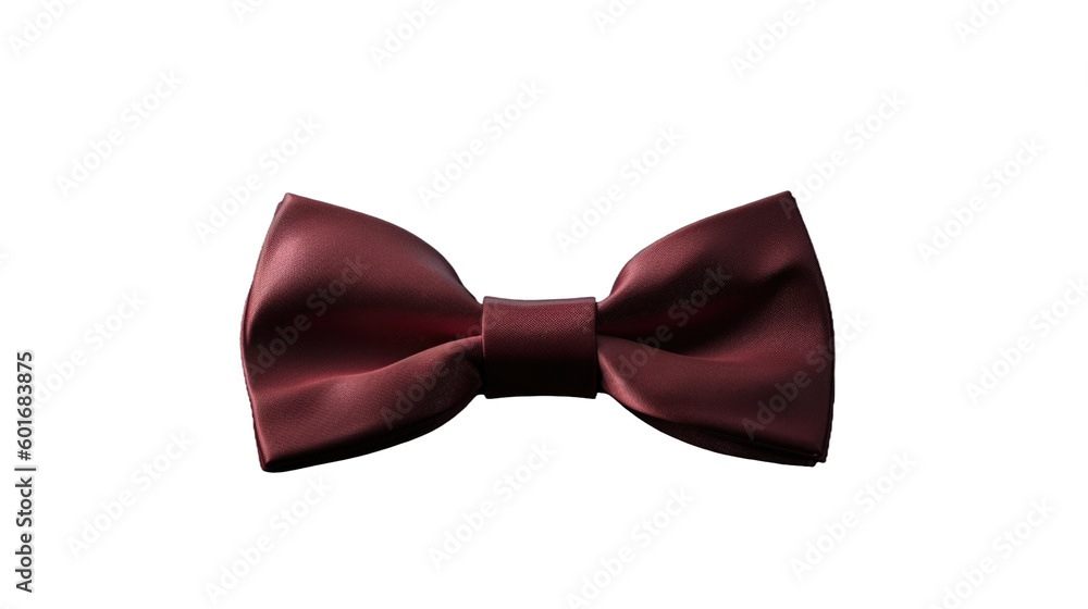 Bow tie isolated on transparent background. Generative AI Bow tie isolated on transparent background. Generative AI