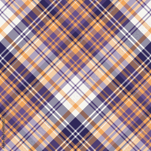 Seamless pattern in exciting orange and violet colors for plaid, fabric, textile, clothes, tablecloth and other things. Vector image. 2