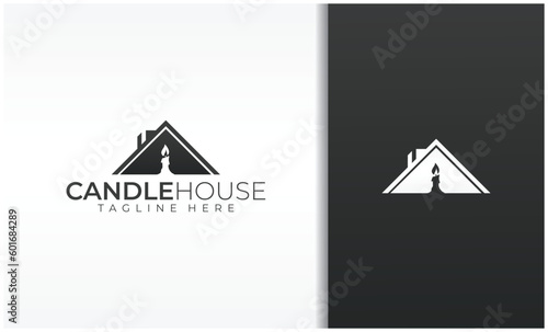 House with Candles Logo