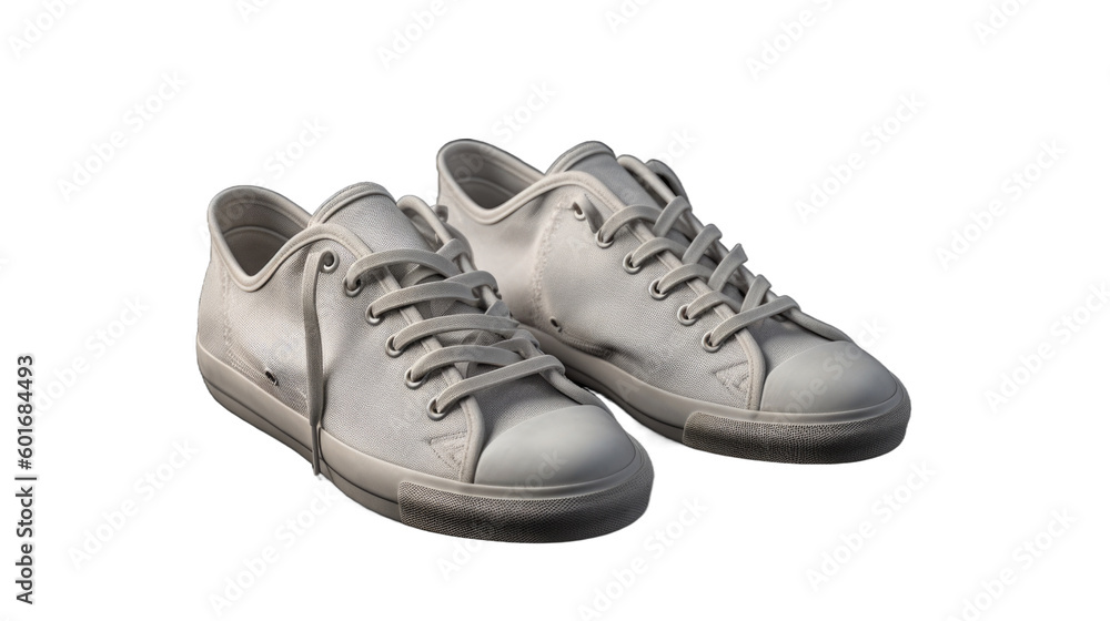 Low-top sneakers isolated on transparent background. Generative AI Low-top sneakers isolated on transparent background. Generative AI