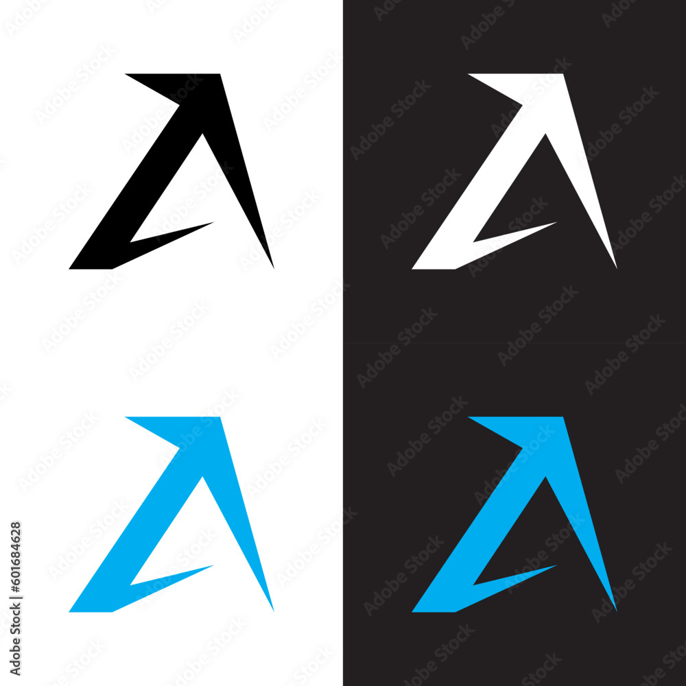 vector alphabet letter A vector alphabet letter A