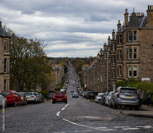 Scottish street in the town