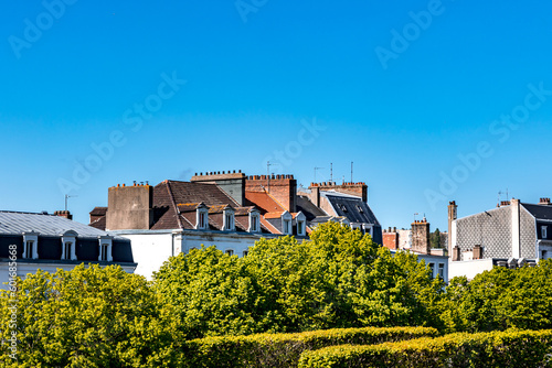 Maison de ville et paysage urbain, vue des hauteur de la ville, Boulogne sur mer