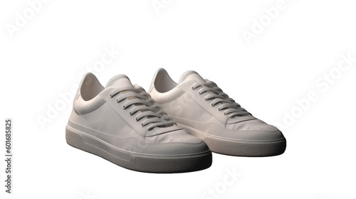 Basketball shoes isolated on transparent background. Generative AI