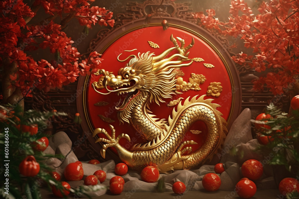 chinese new year wallpaper. Generative Ai chinese new year wallpaper. Generative Ai