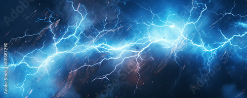 Wallpaper Mural lightning in the night sky. Generative Ai.  Torontodigital.ca