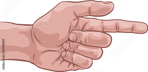 Hand Pointing Finger Comic ...