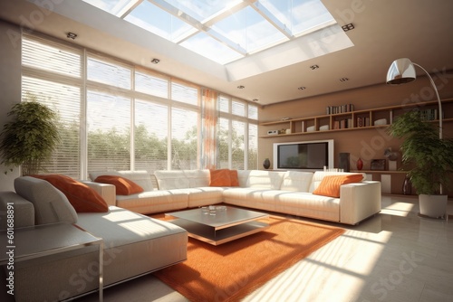 modern and minimalistic living room
