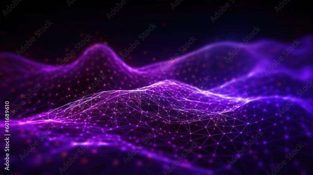 Technology network abstract purple background Technology network abstract purple background