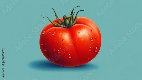 Pomidor, czerwony pomidor, ilustracja pomidora