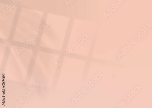 Shadow of leaves on a pink wall