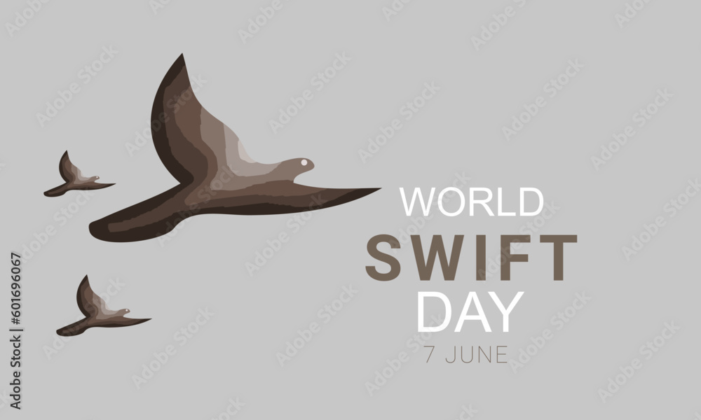 Fototapeta premium World Swift Day. background, banner, card, poster, template. Vector illustration.
