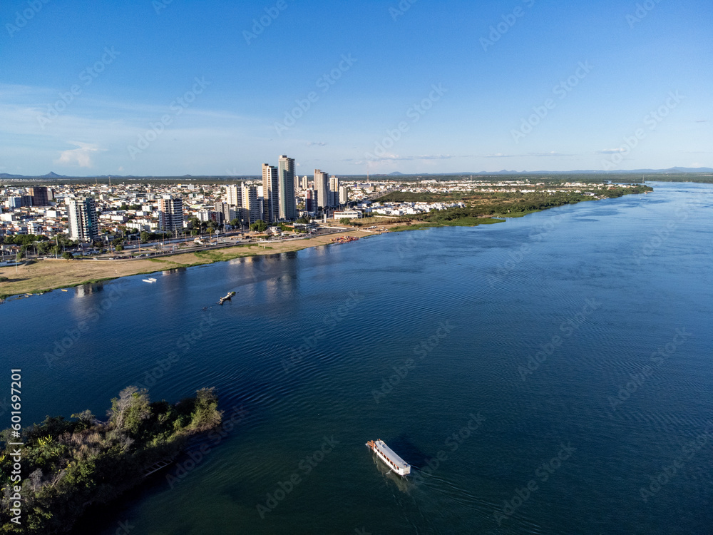 Naklejka premium riverside town Petrolina in Pernambuco in northeastern Brazil