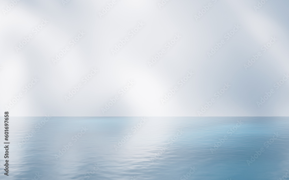 Bright room with water inside, 3d rendering. Bright room with water inside, 3d rendering.