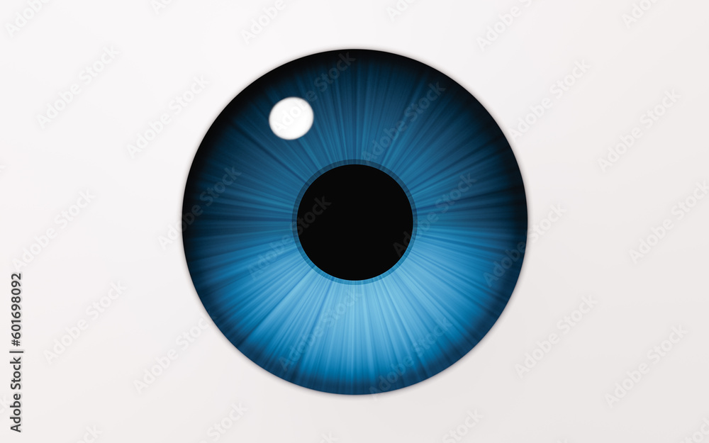 Eyeball and pupil, 3d rendering. Eyeball and pupil, 3d rendering.