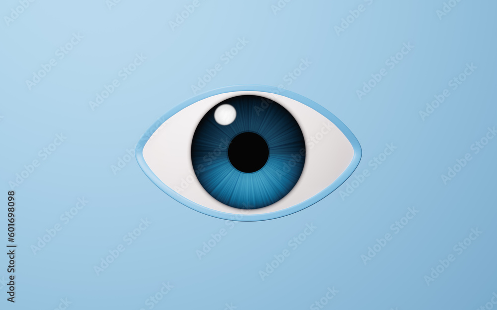 Eyeball and pupil, 3d rendering. Eyeball and pupil, 3d rendering.