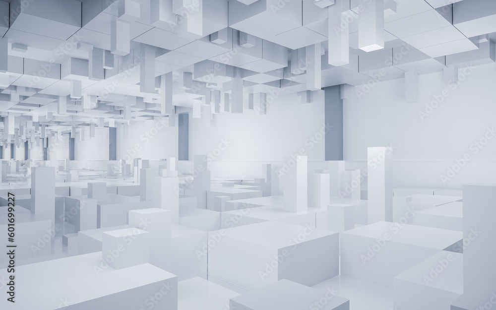 Digital cubes with cyberspace background, 3d rendering. Digital cubes with cyberspace background, 3d rendering.