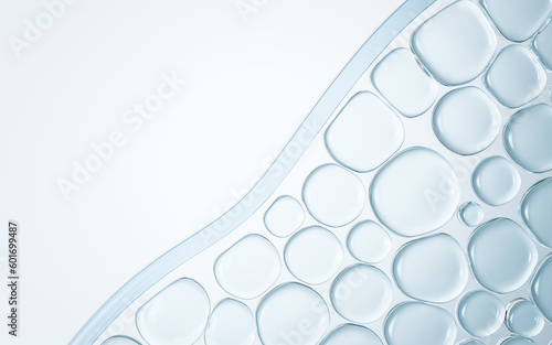 Bild auf Leinwand Transparent skin cell, 3d rendering.