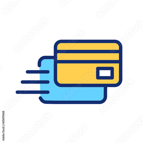 Money transfer pixel perfect RGB color icon. Electronic money transmission. Financial operation. Isolated vector illustration. Simple filled line drawing. Editable stroke. Arial font used