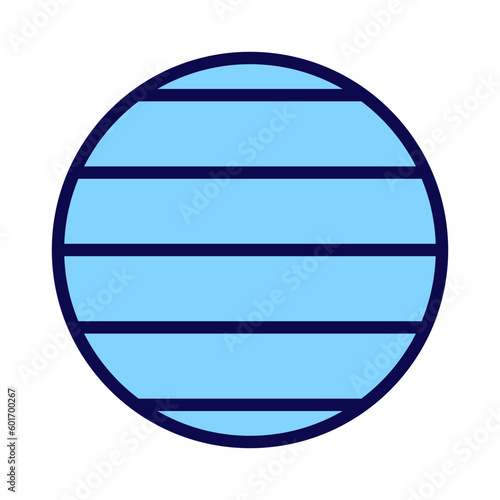 Latitude pixel perfect RGB color icon. Spherical coordinate. Geographic globe. Planet surface. Isolated vector illustration. Simple filled line drawing. Editable stroke. Arial font used