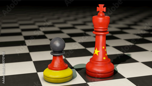 Canvas Print Deutschland im Vergleich zu China