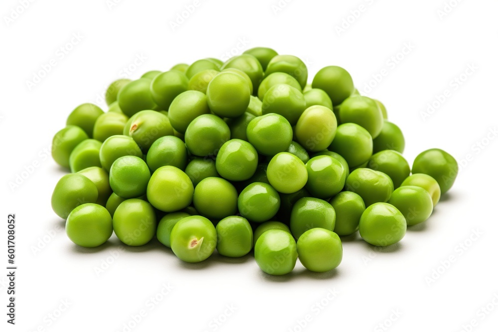 peas isolated on white