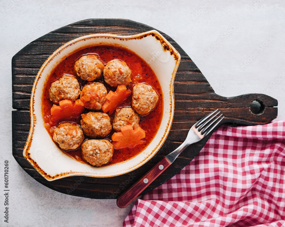 Meatballs in sweet and sour tomato sauce Meatballs in sweet and sour tomato sauce