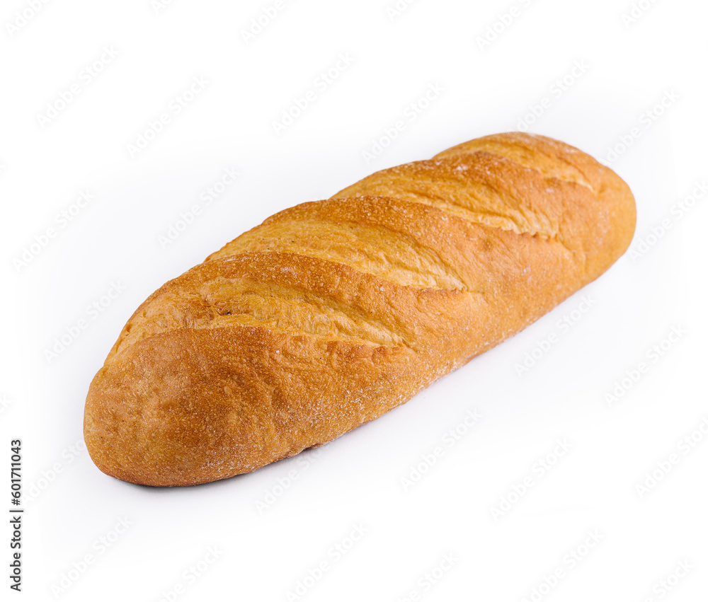 White bread isolated on a white background White bread isolated on a white background
