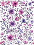 Flower pattern tileable seamless